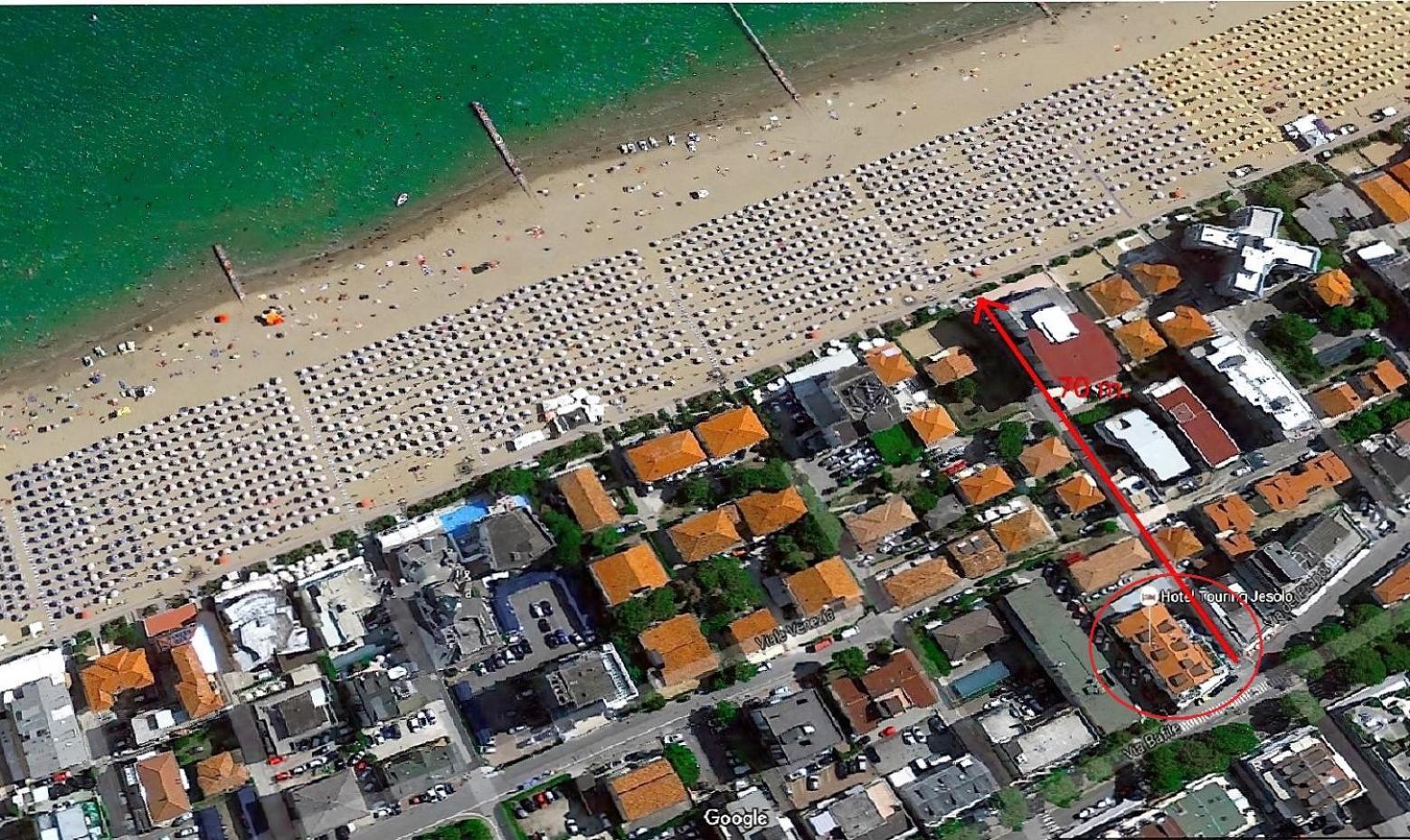 Hotel Touring Lido di Jesolo Esterno foto